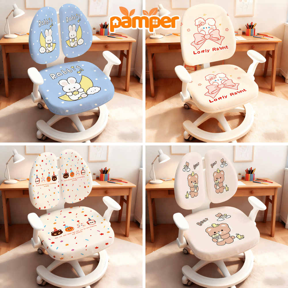 Vỏ Bọc Ghế Thoáng Khí Co Giãn Vừa Mọi Loại Ghế PAMPER, Áo Bọc Ghế Văn Phòng Ghế Xoay Chống Bụi Bẩn