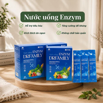 [Chính Hãng] Nước Uống Enzym DrFamily - Bổ Sung 5 Enzym Tiêu Hóa, Bé Ăn Ngon, Giảm Đầy Hơi Khó Tiêu