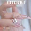 Dây chuyền bạc nữ cỏ 4 lá titan CHERRY JEWELRY mạ vàng, Vòng cổ titan không gỉ charm hoa đá xà cừ