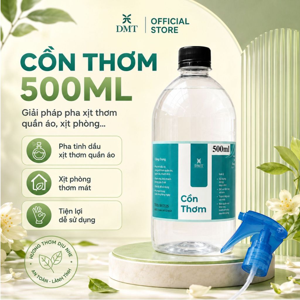 Cồn Thơm - Cồn y tế dùng vệ sinh máy khuếch tán tinh dầu, pha dung dịch xịt thơm phòng, thơm quần áo