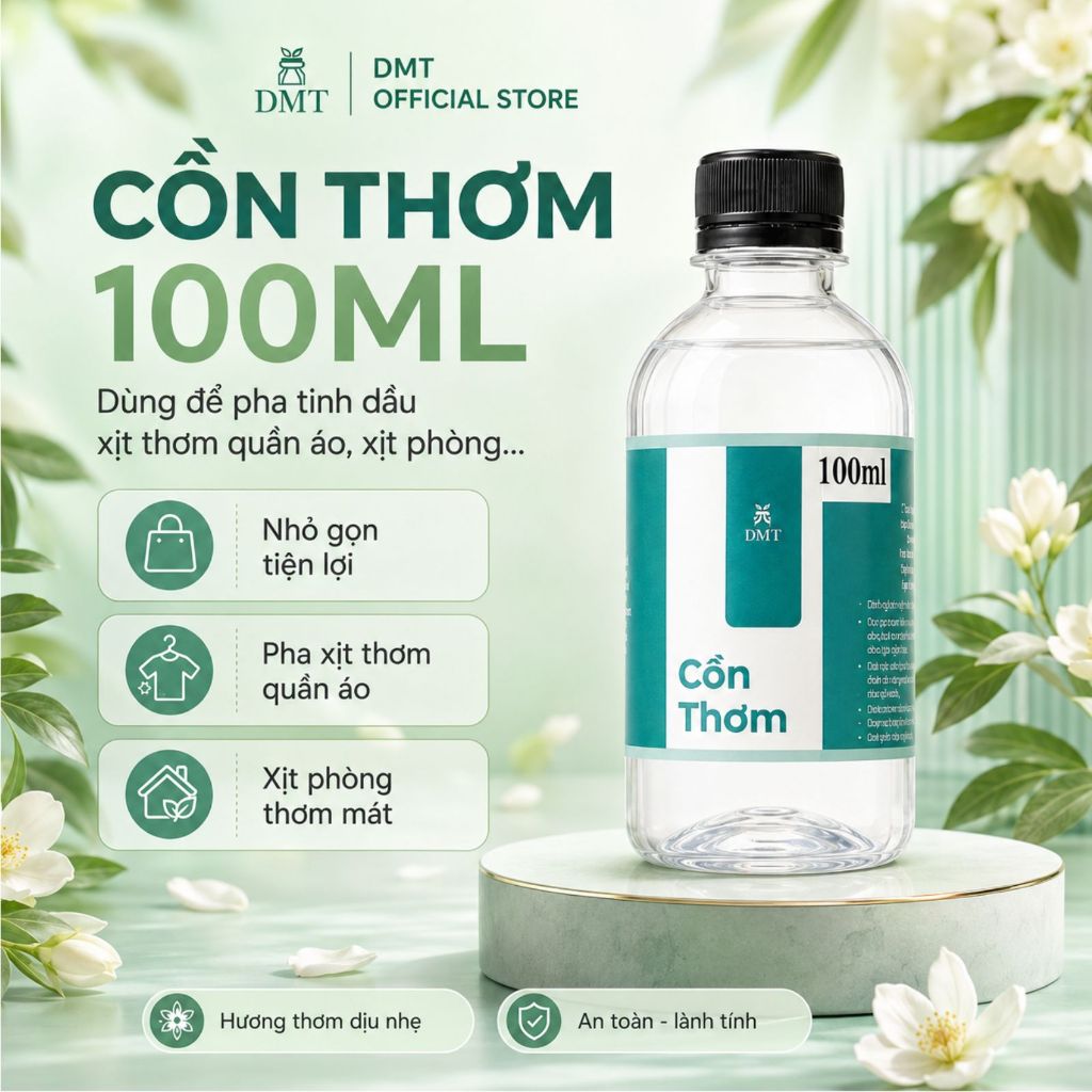 Cồn Thơm - Cồn y tế dùng vệ sinh máy khuếch tán tinh dầu, pha dung dịch xịt thơm phòng, thơm quần áo