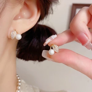 V.I.T Accessories | Bông tai cherry đính đá (1 màu)