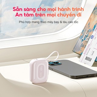【 CCC】Handin sạc dự phòng 10000mAh PD 35W sạc nhanh cho iPhone 17/16/15/14 Android bảo hành 2 năm thiết kế nhỏ gọn