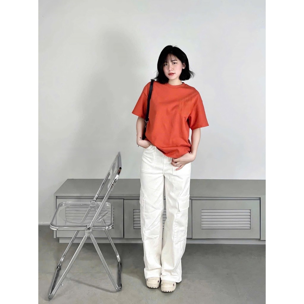 áo phông nữ , áo thun nữ form rộng cổ tròn vải mền mại in chữ nổi phong cách Hàn quốc Donna hcom3755
