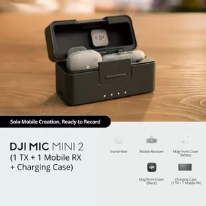 Micro Thu Âm Không Dây DJI Mic Mini 2 - Khử Ồn Chuyên Nghiệp Cho Điện Thoại Máy Ảnh - BH 12 Tháng
