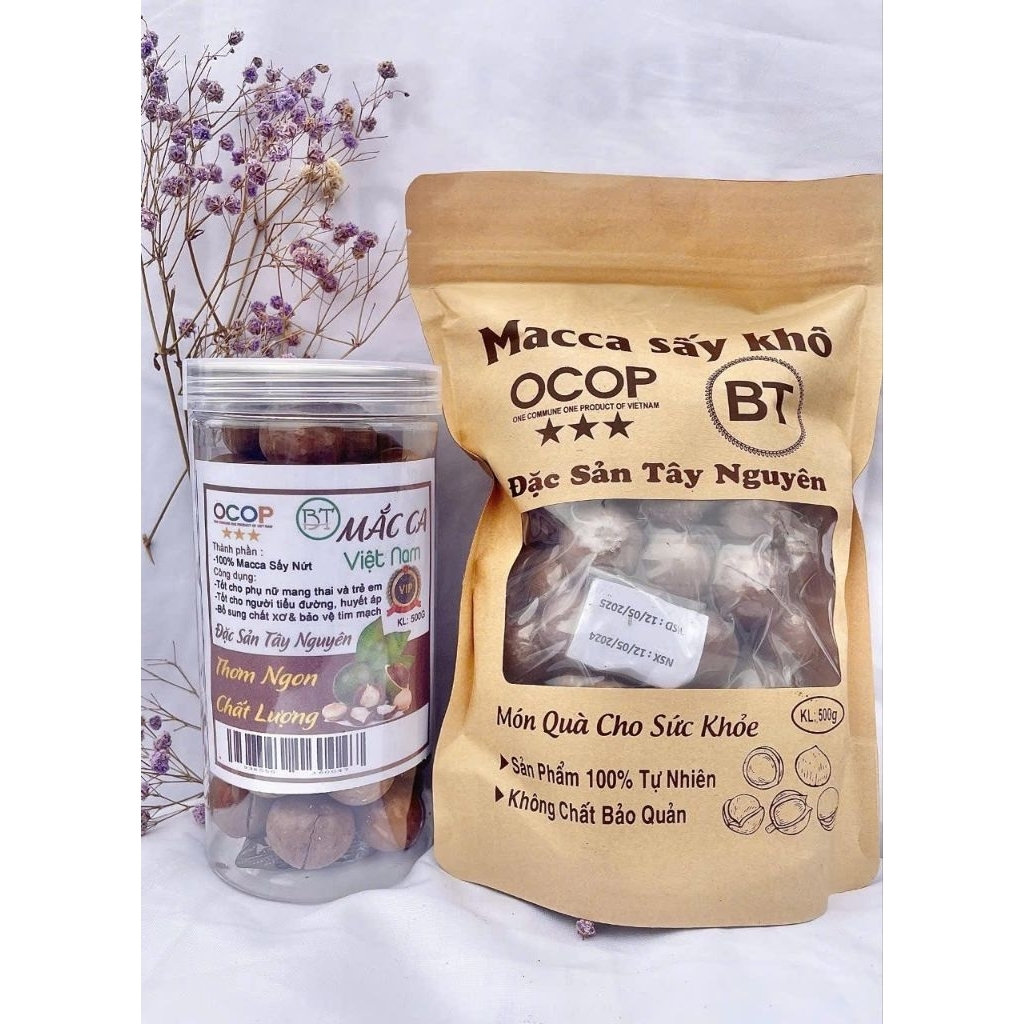 1Kg Hạt Macca SAI TO  còn vỏ đã sấy chín và đã tách nứt ( hàng ăn liền)