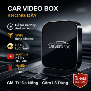 Car video box carplay box android auto box hộp kết nối xe hơi box carplay android box ô tô, hỗ trợ CarPlay Android Auto