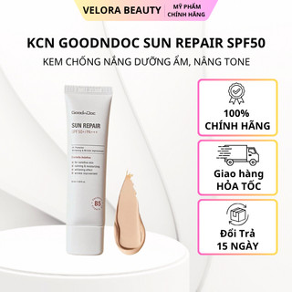 Kem chống nắng GoodnDoc Sun Repair SPF50/PA+++ kem chống nắng dưỡng ẩm nâng tone tự nhiên