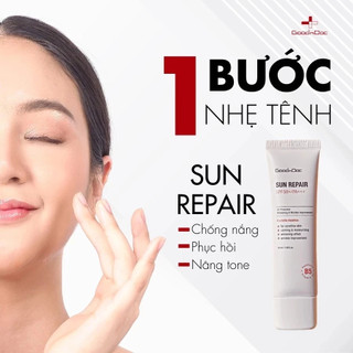 Kem chống nắng GoodnDoc Sun Repair SPF50/PA+++ kem chống nắng dưỡng ẩm nâng tone tự nhiên