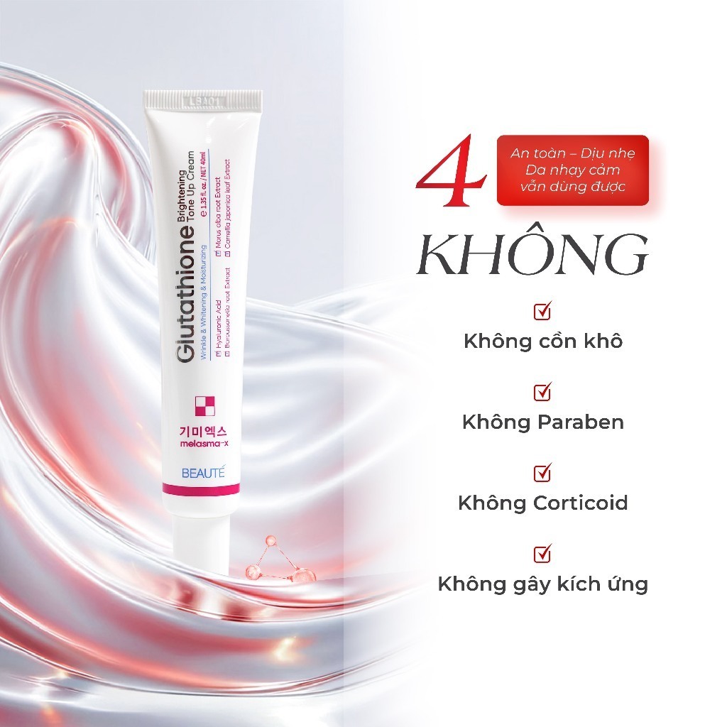 Kem Nám 3D Và Dưỡng Trắng Da Glutathione MELASMA X - Ever Queen