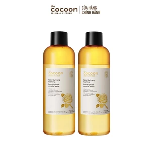 Combo 2 Nước tẩy trang hoa hồng Cocoon tẩy sạch makeup & cấp ẩm 500ml
