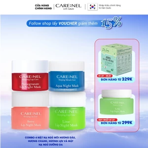 Mặt nạ ngủ dưỡng môi, tẩy tế bào chết ngăn ngừa nứt nẻ chính hãng Hàn Quốc CARE:NEL LIP NIGHT MASK