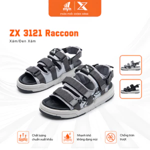 Giày Sandal Nam Nữ Unisex, Quai Ngang Đế Bằng In Mascot Cute Đi Học Đi Chơi