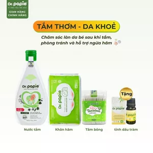 TẮM THƠM DA KHỎE - Hỗ Trợ Làm Mát Da Giảm Rôm Sảy, Vệ Sinh Phòng Ngừa LÀm Dịu Vùng Da Hăm Bỉm Cho Bé Sơ Sinh