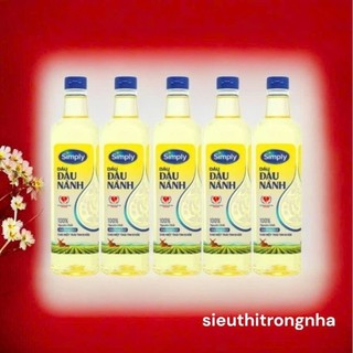 Dầu ăn Đậu Nành Simply 1l - Combo 5 chai