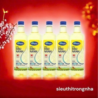 Dầu ăn Đậu Nành Simply 1l - Combo 5 chai