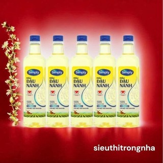 Dầu ăn Đậu Nành Simply 1l - Combo 5 chai