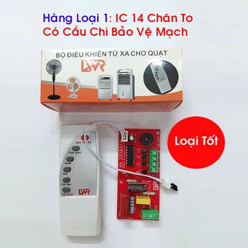 (Bản tiếng Việt LWR) Bộ mạch điều khiển từ xa cho quạt bàn - bộ mạch điều khiển quạt từ xa