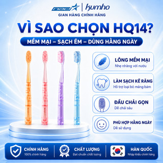 Bàn chải đánh răng Kumho HQ14 Lông Mềm Xoắn Kép Siêu Mềm Làm Sạch Sâu Từng Kẽ Răng