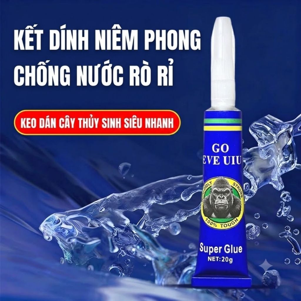 Keo dán nhựa siêu dính đa năng Gunasen Go Eve dán gốm sứ kim loại gỗ nhựa vải 20g