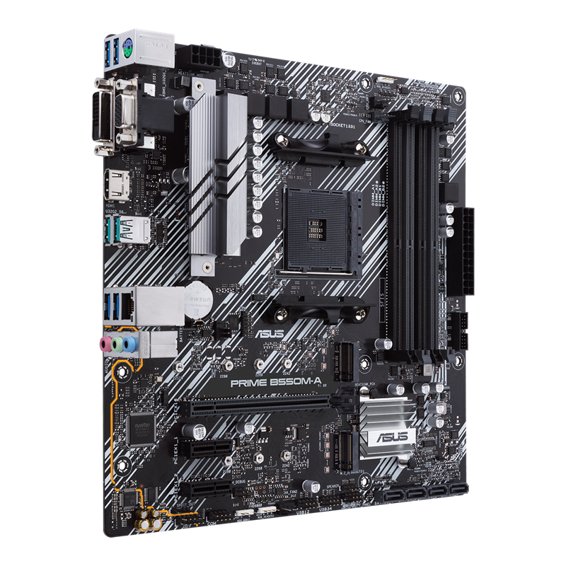 Mainboard ASUS Prime B550M-A (AMD Ryzen AM4 | 4x DDR4 | RGB Aura Sync) - Chính hãng | BigBuy360 - bigbuy360.vn