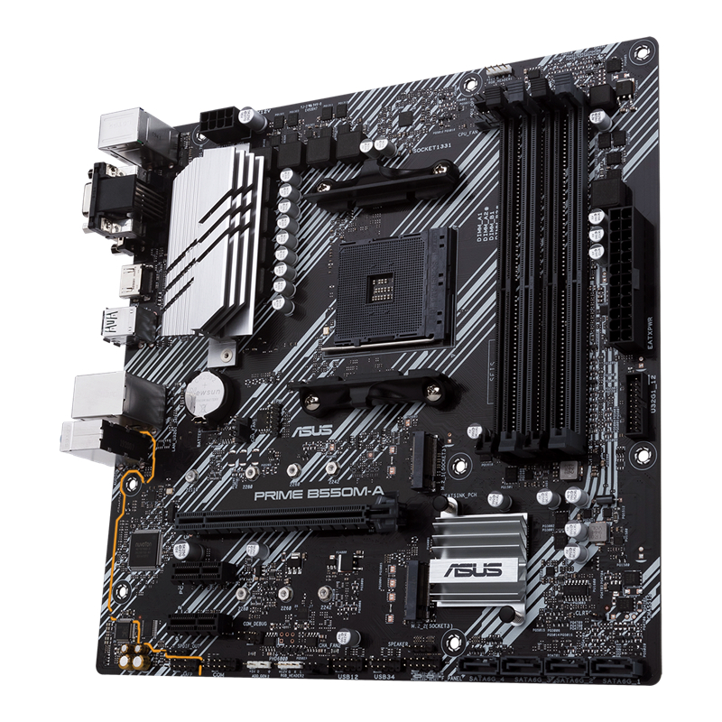 Mainboard ASUS Prime B550M-A (AMD Ryzen AM4 | 4x DDR4 | RGB Aura Sync) - Chính hãng | BigBuy360 - bigbuy360.vn