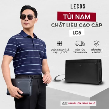 Túi Clutch Da Nam LECOS LC5 Phong Cách Công Sở Cao Cấp