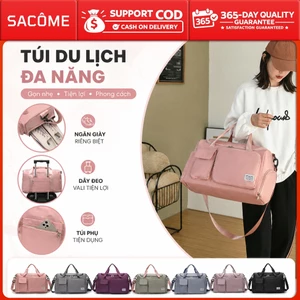 🚀🚀Túi Xách Du Lịch Sức Chứa Lớn Chống Thấm Nước, Có Ngăn Để Giày, Túi Tập Gym Gắn Vali Tiện Lợi.1319
