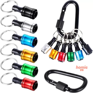 ✨Homie✨Bộ Đầu Kẹp Mũi Khoan 1/4 Lục Giác Tháo Lắp Nhanh Kèm Vòng Khóa Màu Sắc