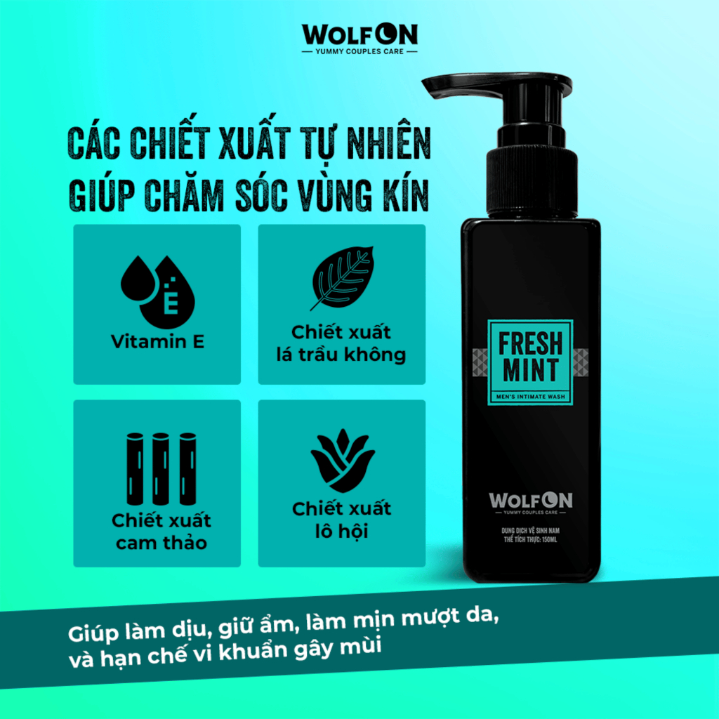 Combo Nam Tính Toàn Diện LYD Wolf On - Sữa tắm Gin 69, Dung Dịch Vệ Sinh Nam Giới 150ml, Xịt Khử Mùi