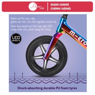 [Thuỵ Sĩ] Xe thăng bằng siêu nhẹ Micro Balance Bike Ultra - Phiên bản có đèn LED - Bảo hành 12 tháng