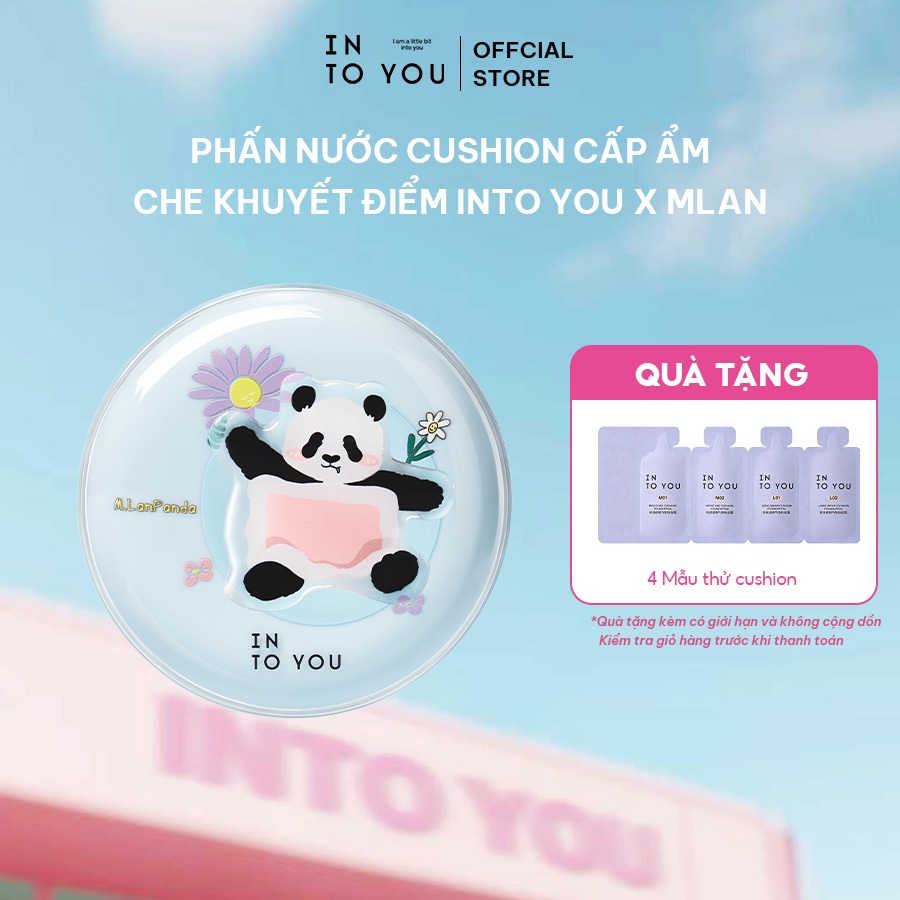 [NEW LIMITED PHIÊN BẢN PANDA] Phấn nước Panda Cushion Cấp Ẩm Che Khuyết Điểm INTO YOU X MLAN