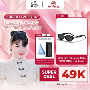 Kính râm mắt mèo chống tia UV T604 tặng túi đựng kính khăn lau kính