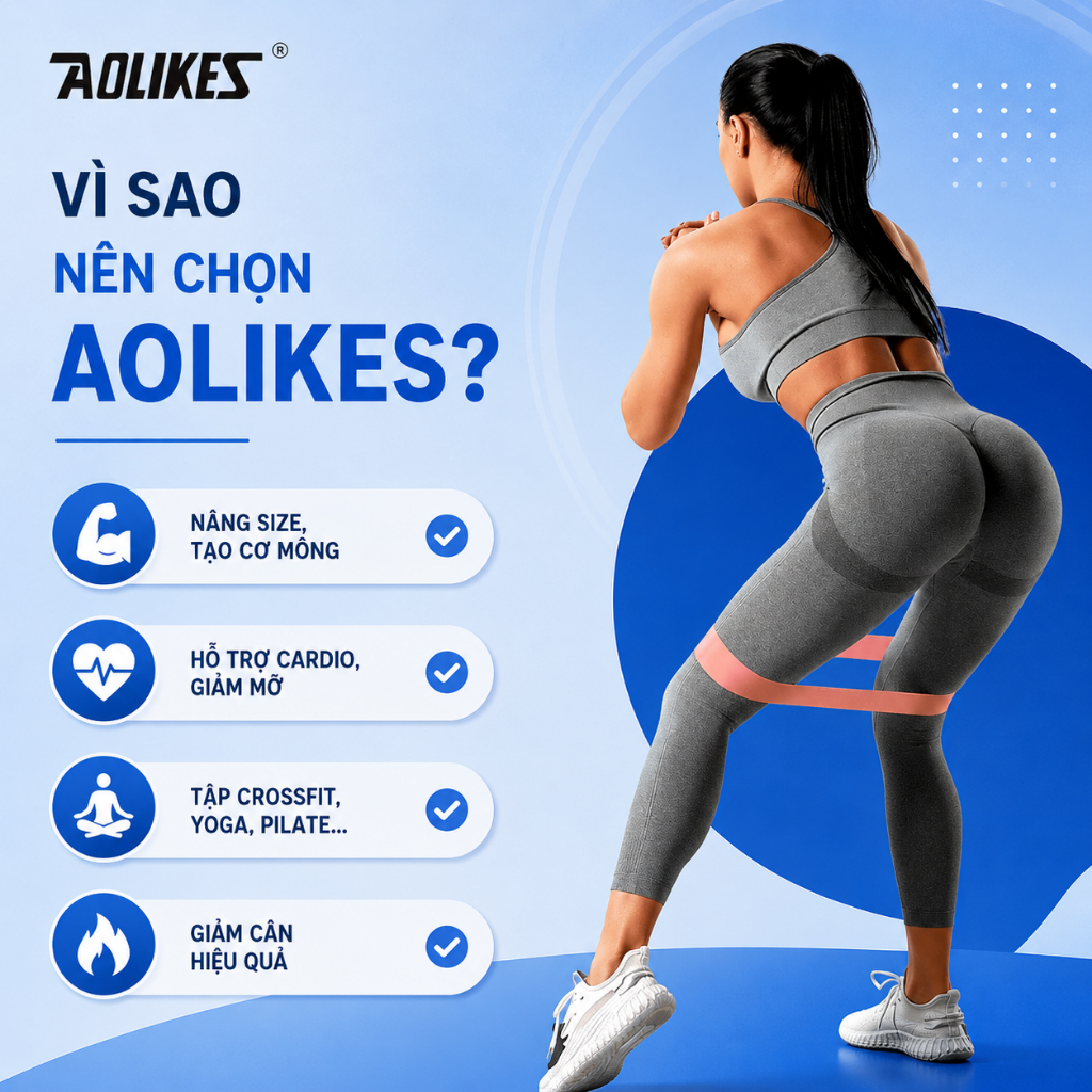 Dây kháng lực tập chân bóng đá AOLIKES tăng lực sút cổ chân, tập cơ chân đùi mông