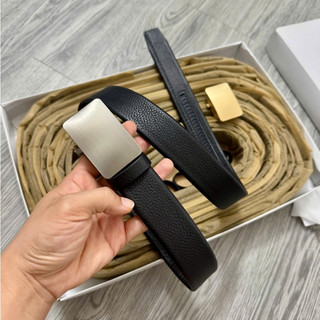 Thắt Lưng Nam Da Bò Thật 100% Khóa Gạt Tự Động Mặt Trơn Cao Cấp Sang Trọng Bản 3.5cm thatlungvidanamnu