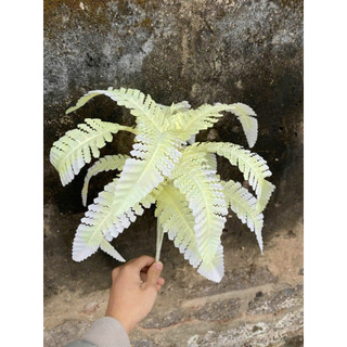 Cành Dương Xỉ Giả Bằng Vải 7 Nhánh 21 Lá [Nhiều Màu] Cây Giả Trang Trí Nhà Cửa Văn Phòng Để Bàn Xưởng Nam Định