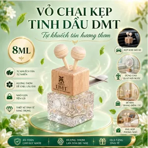 Vỏ Chai Treo Kẹp Đựng Tinh Dầu 8ml Treo kẹp xe, Treo Tủ Quần Áo, để bàn decor - Khử Mùi, Thơm Phòng.