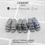 LS08.2 - Dép quai ngang Caged Style Code LEMANS, đế cao su có mùi thơm, thiết kế quai da 3 lớp trẻ trung, BH 6T