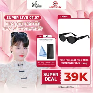 Kính râm mắt mèo sang trọng chống tia UV T838 tặng túi đựng kính khăn lau kính