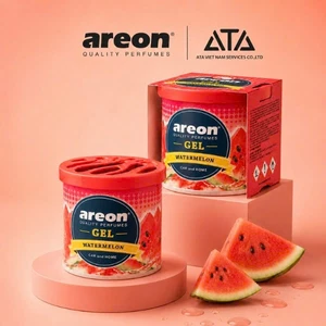 Sáp thơm ô tô Areon Gel Watermelon – Hương dưa hấu , thanh lọc không khí làm mới không gian xe hơi