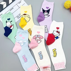 Set 5 Đôi Tất Cao Cổ Cotton Mềm Mại, Vớ Nam Nữ Thời Trang Hằng Ngày MUN STORE TRIO124
