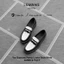 Giày Penny Loafer LEMANS Black White da bò - Đế thơm cao 4cm - BH 24 tháng toàn quốc