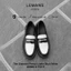 Giày Penny Loafer LEMANS Black White da bò - Đế thơm cao 4cm - BH 24 tháng toàn quốc