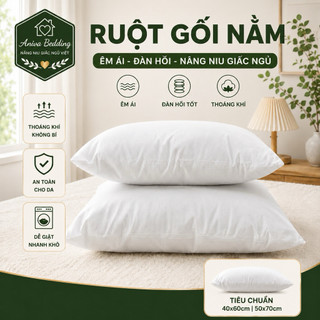 Bộ gối ôm và gối nằm gòn Minh Hằng Aniva Home, thiết kế tiện lợi, êm ái, nâng đỡ cơ thể