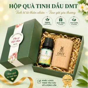 Quà tặng nhân viên, quà tặng doanh nghiệp - 1 chai tinh dầu thiên nhiên 10ml và 1 khuếch tán gỗ