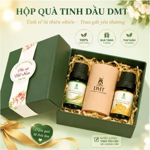 Quà tặng sinh nhật, quà tặng 20/11, quà tặng 20/10 - 2 chai tinh dầu 10ml và 1 khuếch tán gỗ
