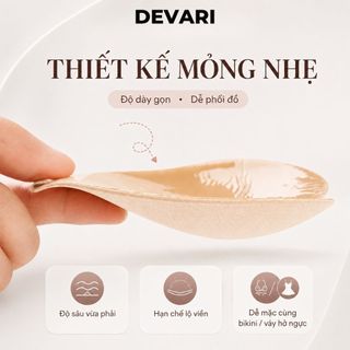 Miếng dán ngực tim xinh dễ thương, Áo dán ngực keo bám dính sử dụng nhiều lần DEVARI D0159