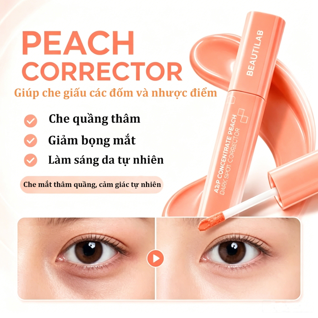 Beautilab A2P Concealer - Che Quầng Thâm, Không Bị Nhão, Trôi Nước
