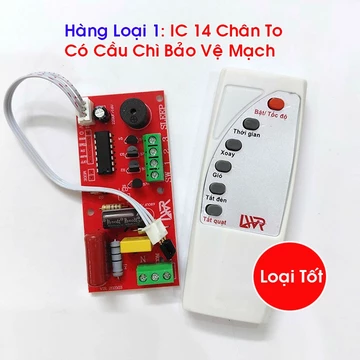 (Bản tiếng Việt LWR) Bộ mạch điều khiển từ xa cho quạt bàn - bộ mạch điều khiển quạt từ xa
