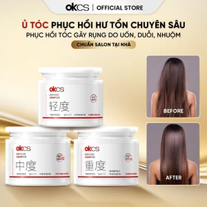 [Livestream] Kem ủ tóc OKCS phục hồi chuyên sâu 3 cấp độ cho tóc hư tổn giúp tóc khỏe mềm mượt chuẩn Salon